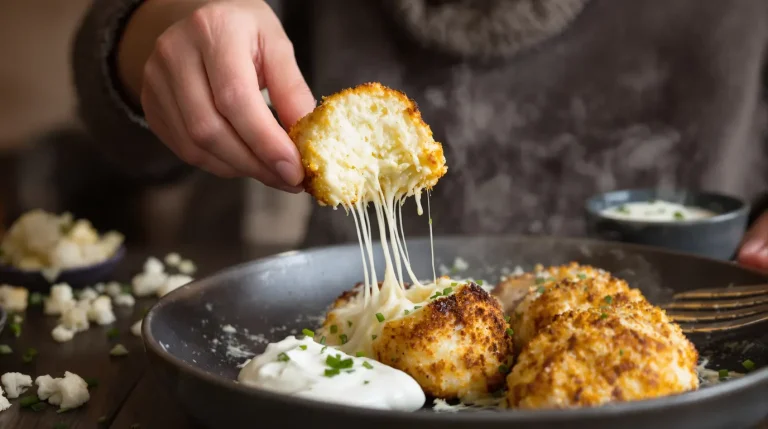 « J’en fais à chaque apéro d’hiver » : mes croquettes de chou-fleur dorées au four, prêtes en 30 minutes