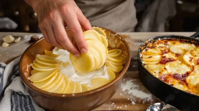 Pas besoin de le noyer dans la crème : le geste qui rend le gratin dauphinois délicieusement fondant