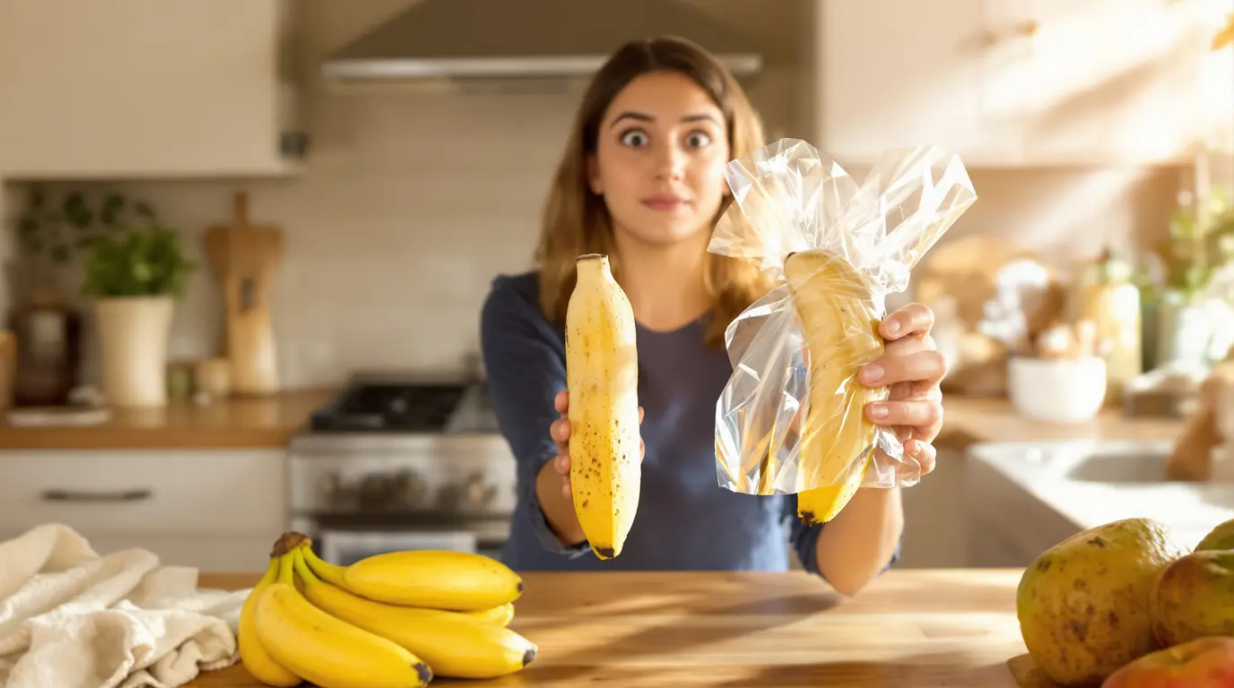 « Elles ne noircissent plus » : mon astuce toute simple pour garder vos bananes bien fraîches très longtemps « Elles ne noircissent plus » : mon astuce toute simple pour garder vos bananes bien fraîches très longtemps