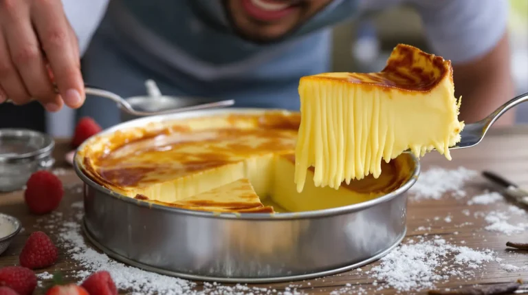 « Mon flan pâtissier sans pâte est irrésistible » : léger, fondant et prêt vite pour un goûter parfait