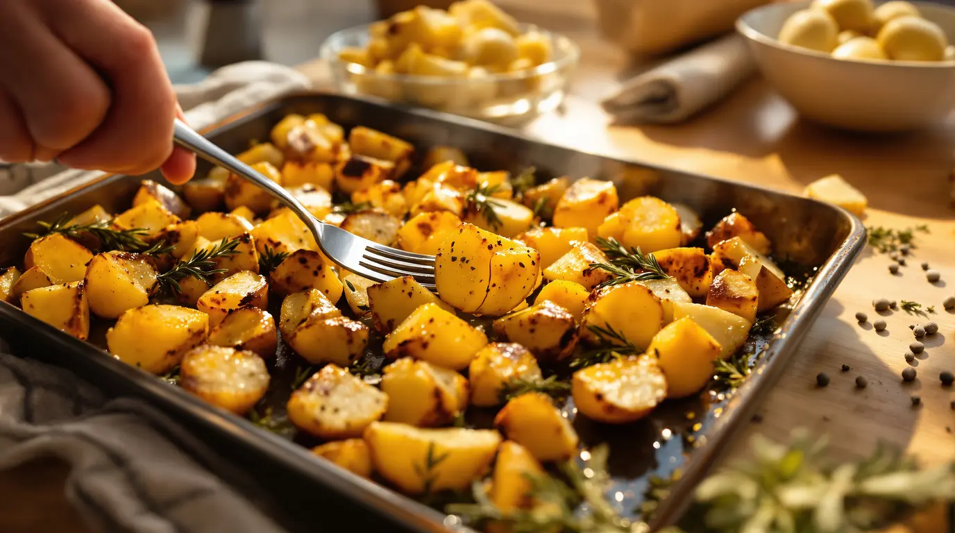 Pommes de terre au four : l’astuce simple que j’utilise pour les rendre bien croustillantes à tous les coups Pommes de terre au four : l’astuce simple que j’utilise pour les rendre bien croustillantes à tous les coups